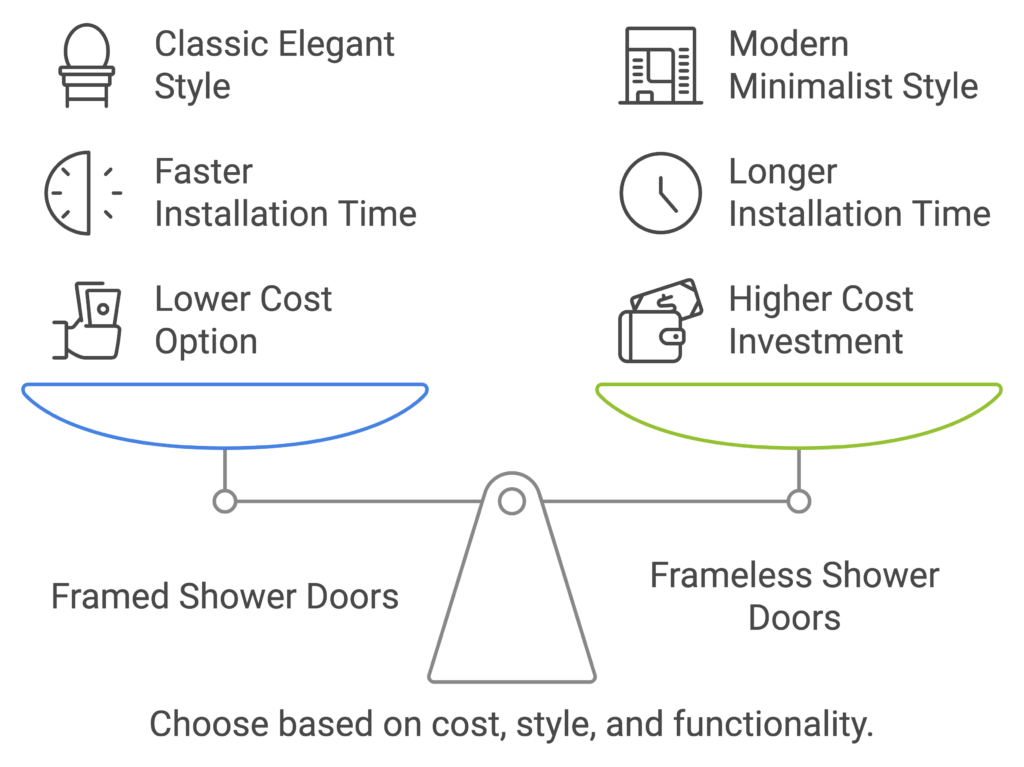 Framed and Frameless Shower Doors