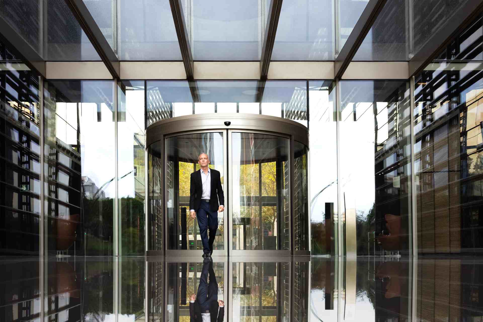 Financial Institutions glass exterior facade
