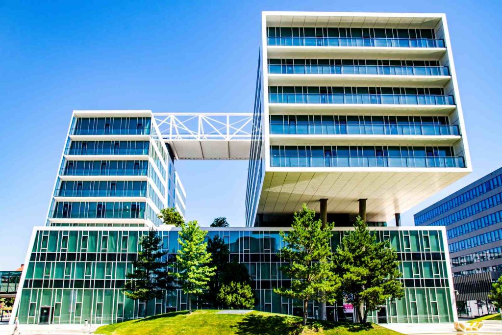 Office Buildings glass glass solution exterior