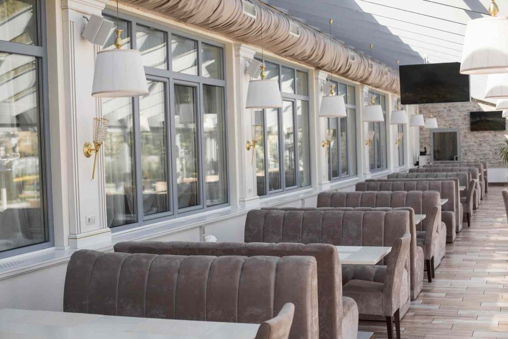 Restaurants glass glass solution exterior